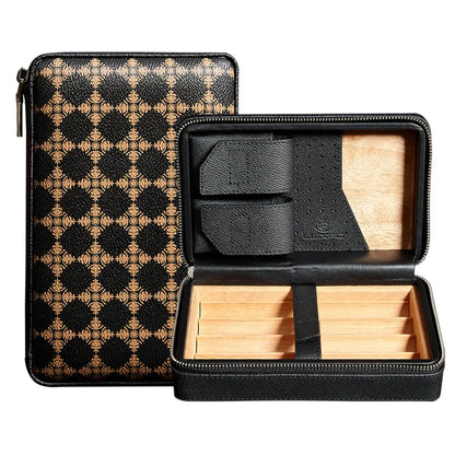 4-Cigar Cedar Wood Cigar Humidor Box