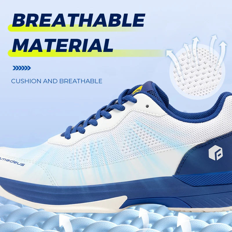 FitVille Men's Amadeus V2 Professional Tennis & Court Shoes