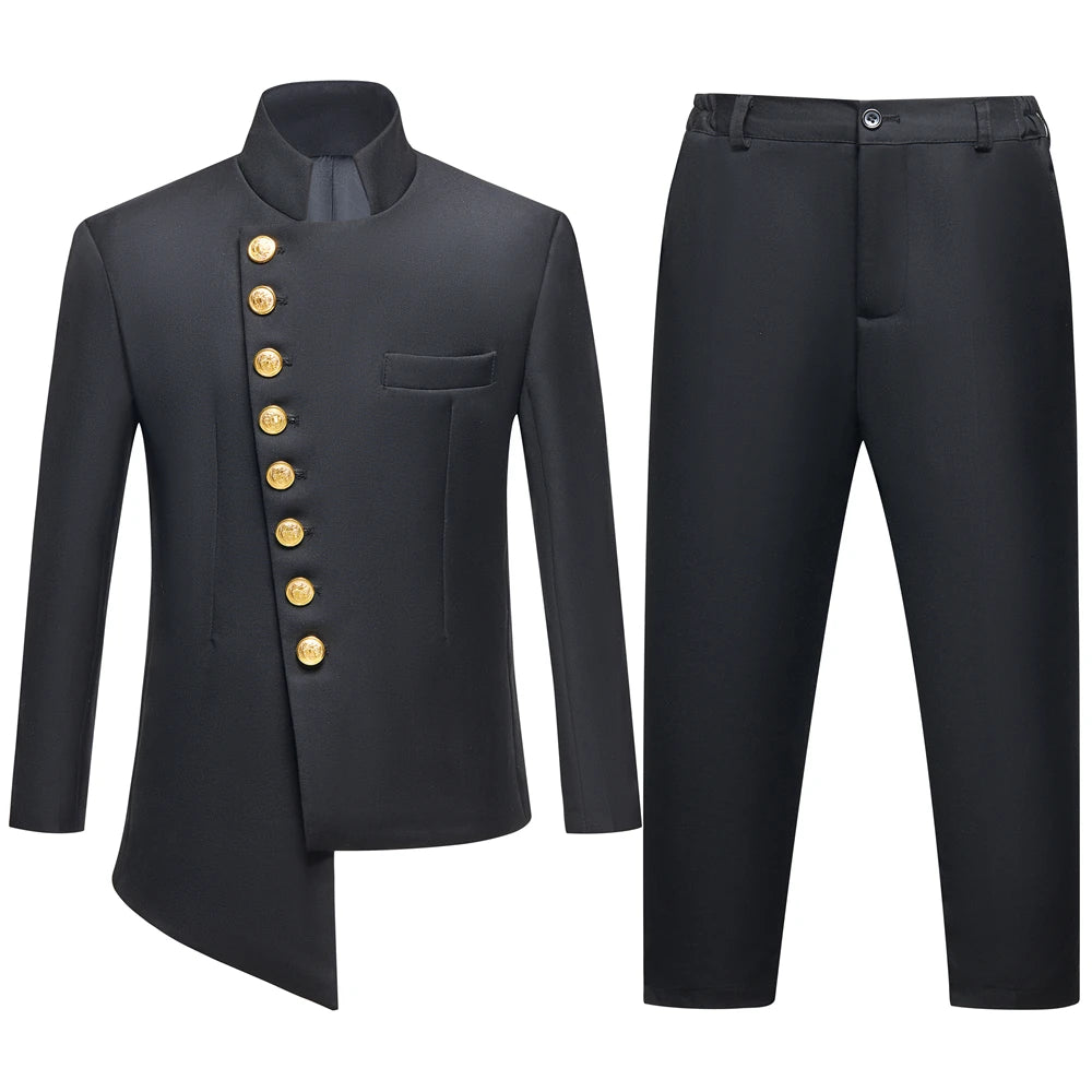 DMDRS Boys' 2-Piece Formal Suit Set – Blazer & Pants Outfit