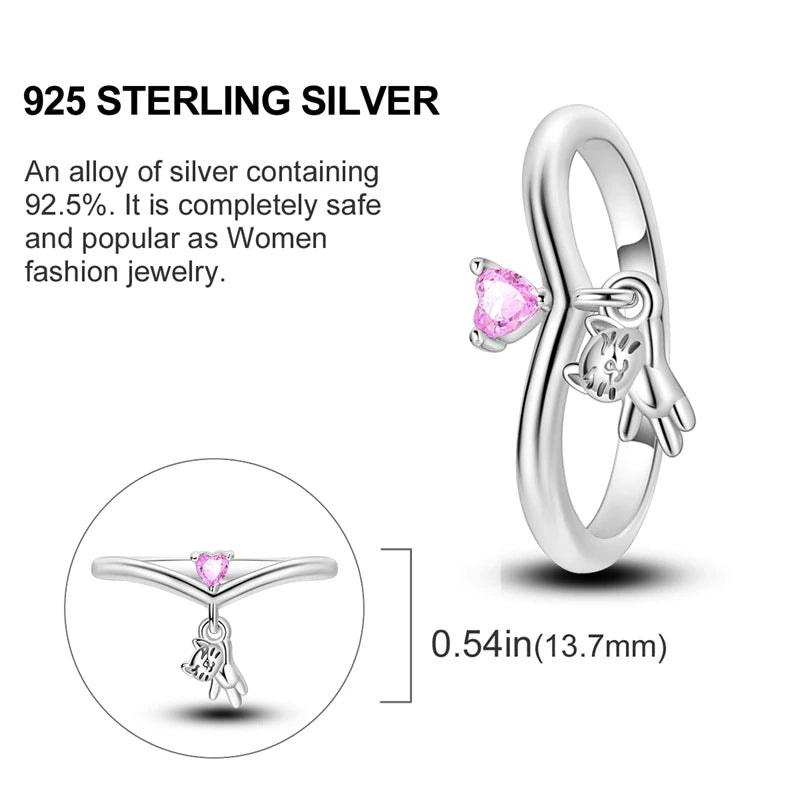 925 Sterling Silver Infinite Love Cubic Zircon Ring