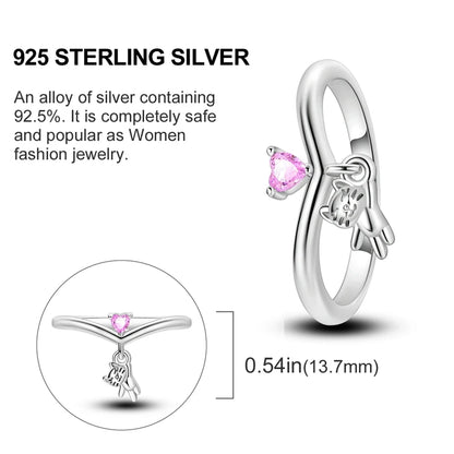 925 Sterling Silver Infinite Love Cubic Zircon Ring