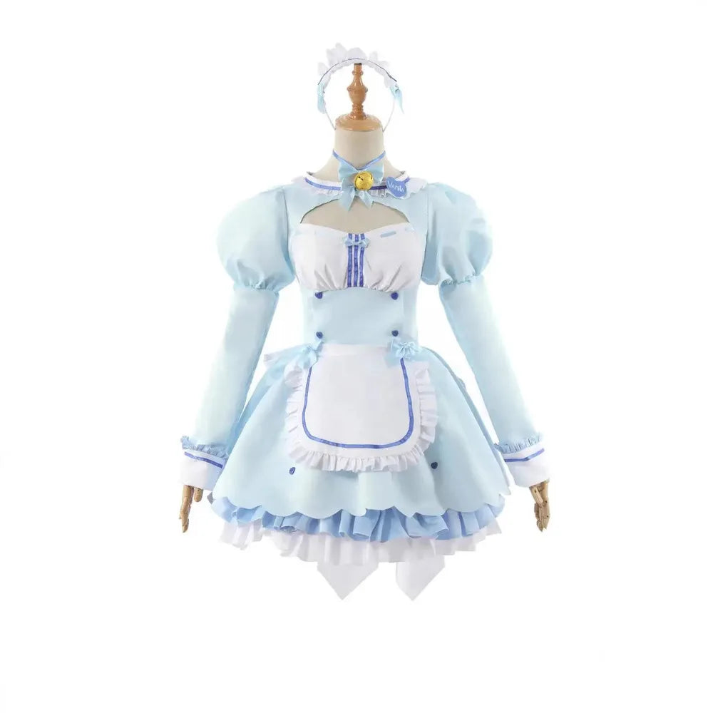 Nekopara Chocola & Vanilla Cat Girl Maid Lolita Cosplay Costume