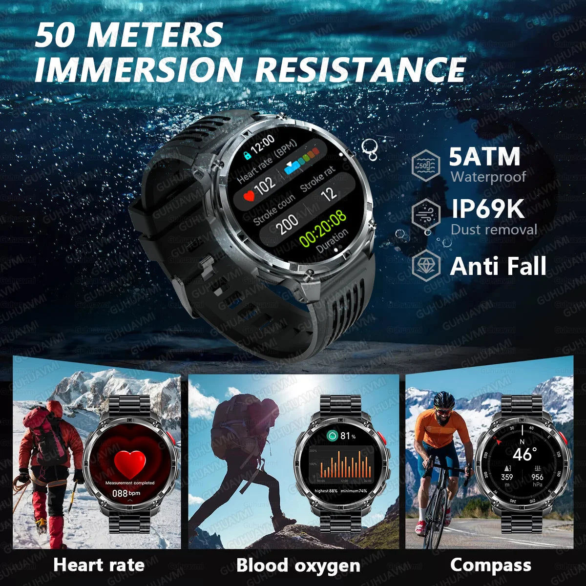 T-Rex3 Pro 1100mAh Battery Smart Watch