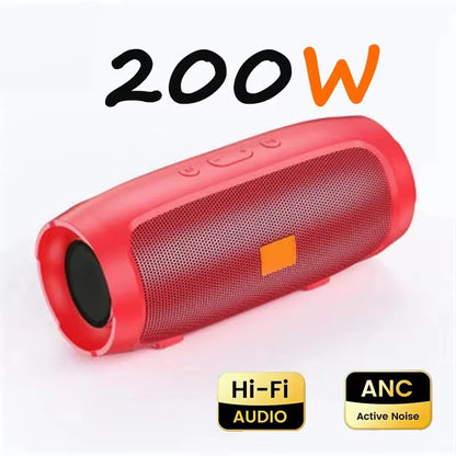 Lenovo Portable Outdoor Bluetooth Speaker – Dual Stereo Wireless Subwoofer with FM Radio, TWS & USB Support