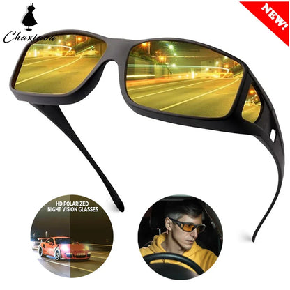Night Driving Over Sunglasses Anti Glare Polarized Glasses
