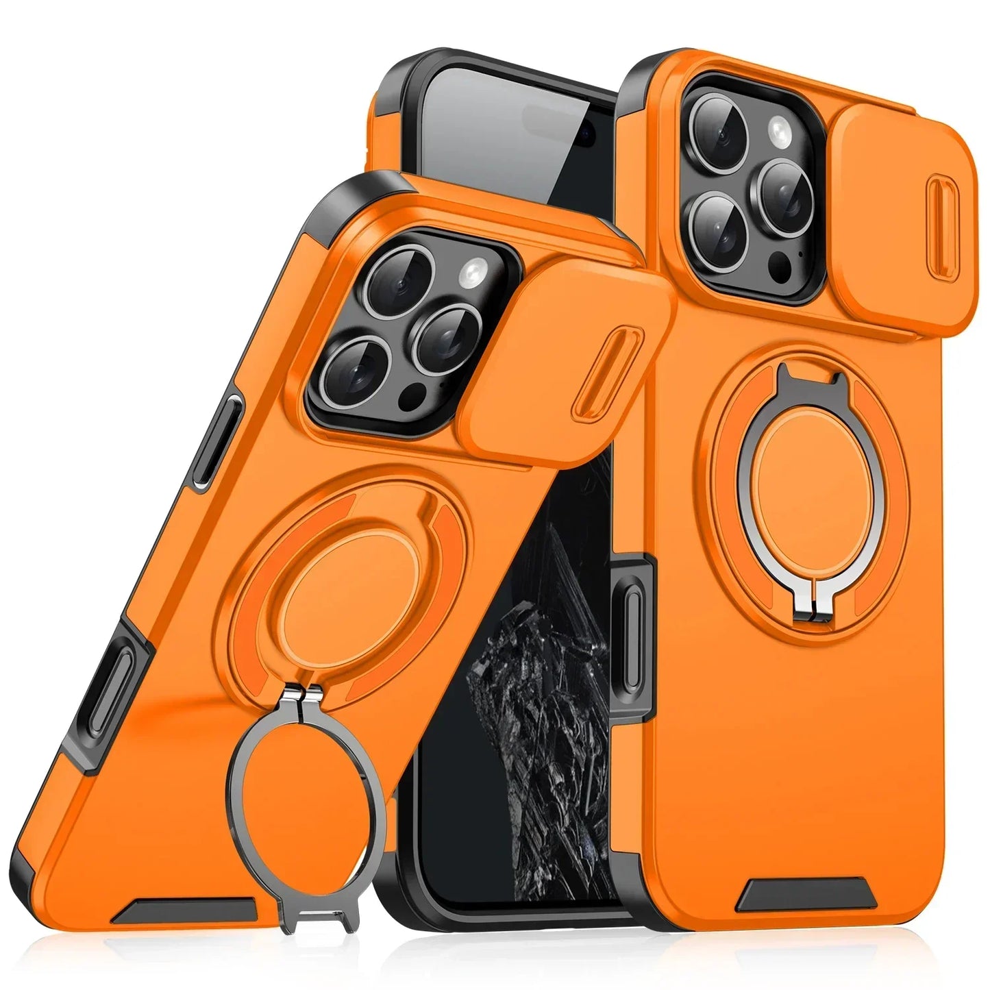 Heavy-Duty Magnetic Bracket Case For iPhone