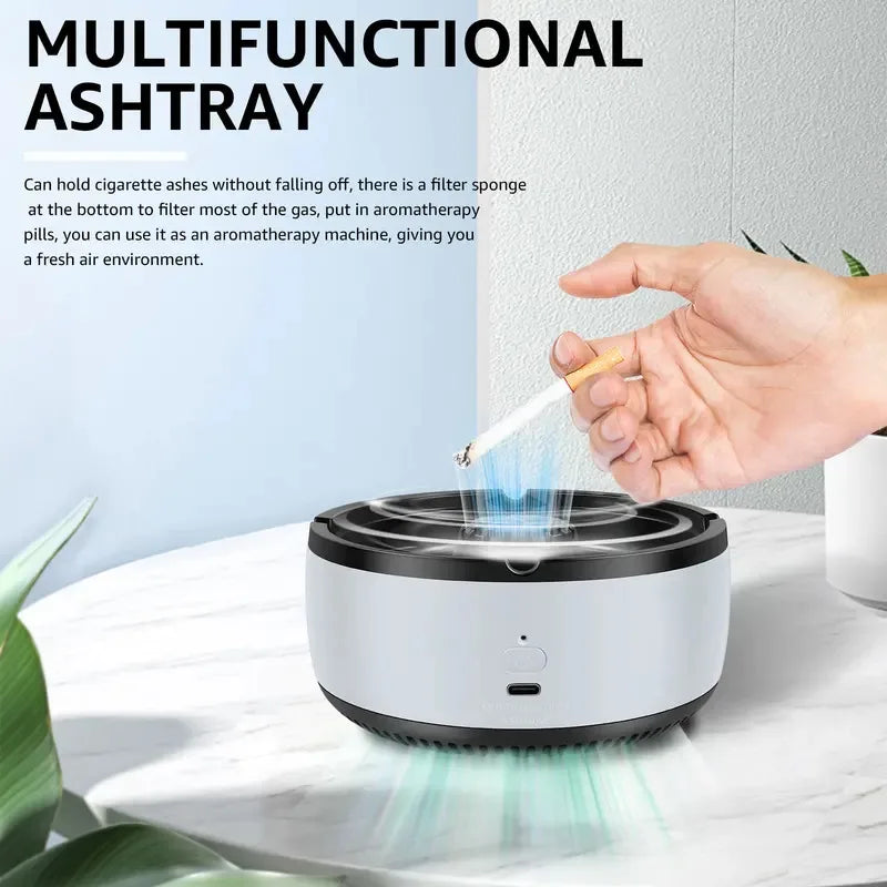 Smart Air Purifying Ashtray & Smoke Odor Absorber
