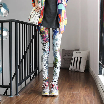 Casual and Colorful Leg Warmer Leggings
