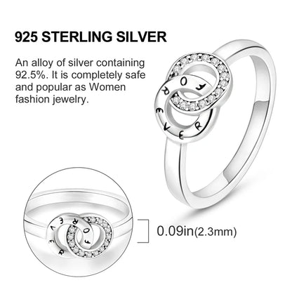925 Sterling Silver Infinite Love Cubic Zircon Ring