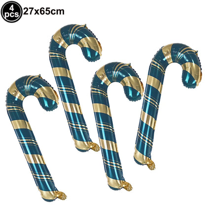 Standing Christmas Foil Balloons, Giant Christmas Tree Santa Snowman Reindeer Rocking Horse Balloons