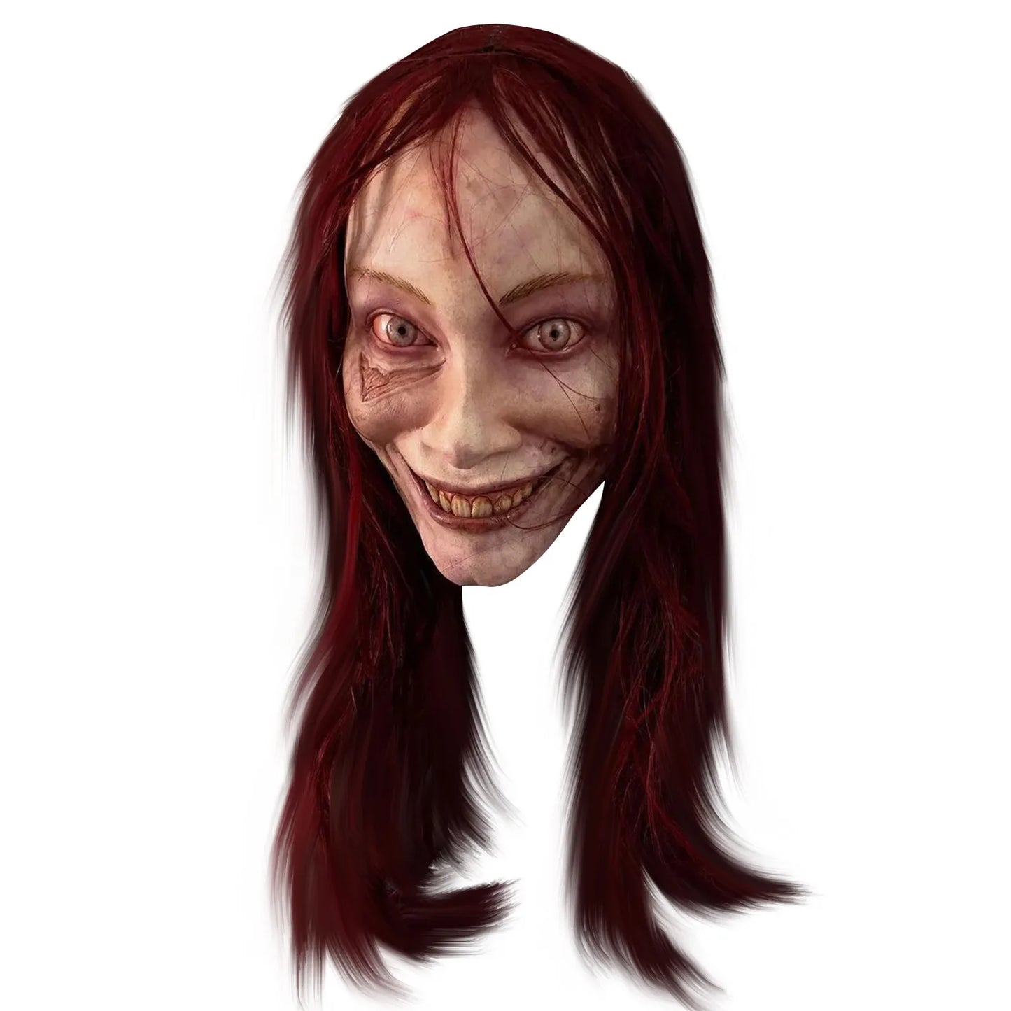 Creepy Horror Killer Full-Face Latex Mask for Halloween