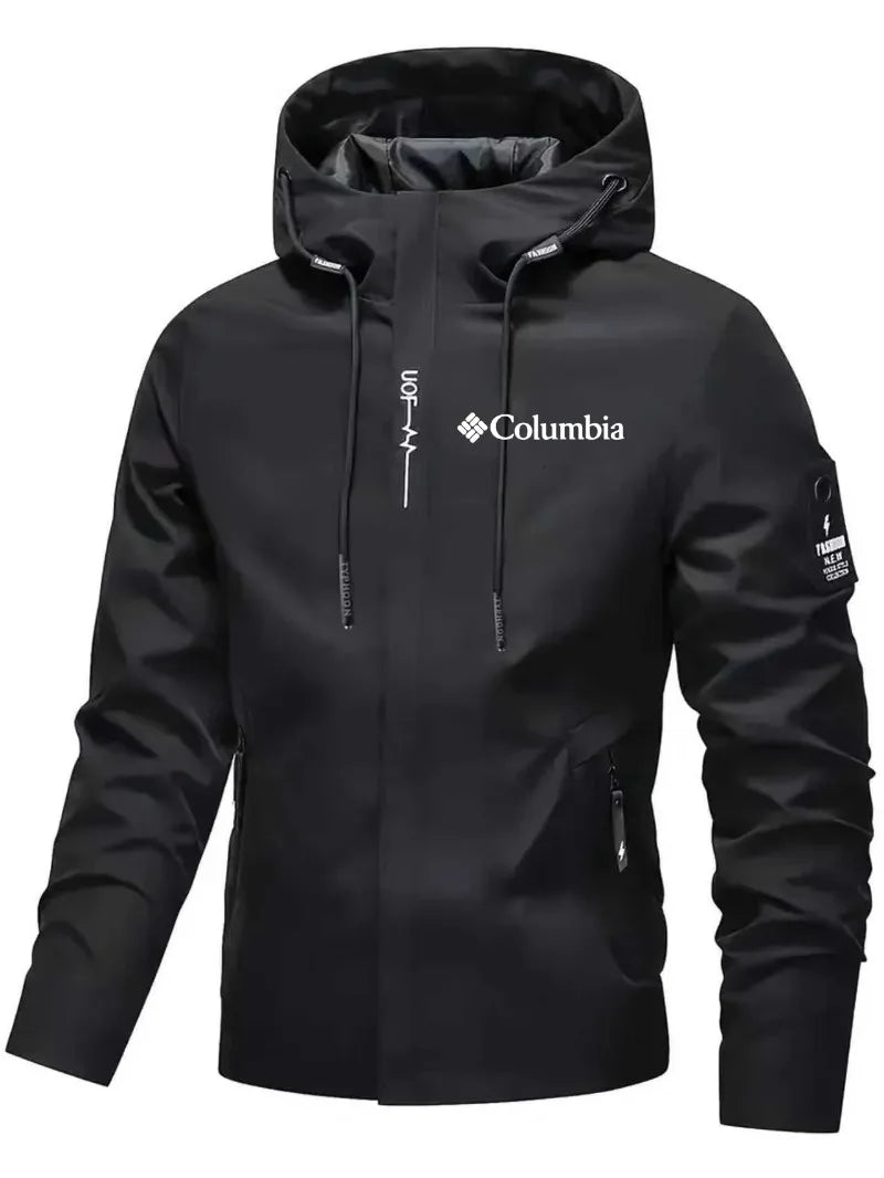 Men's Hooded Waterproof Utility Bomber Jacket