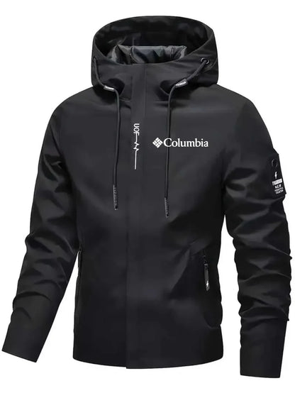 Men's Hooded Waterproof Utility Bomber Jacket