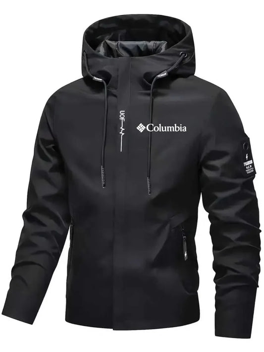 Men's Hooded Waterproof Utility Bomber Jacket