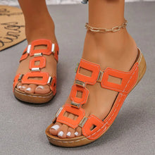 Roman Style Open Toe Summer Wedges