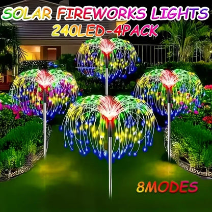 6-Pack Outdoor Solar Garden Lights - IP65 Waterproof LED Landscape Lamps