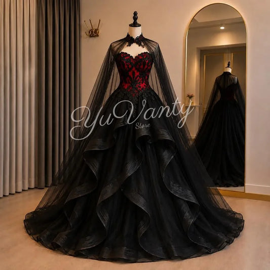 Women's Vintage A-Line Tulle Wedding & Quinceañera Dress