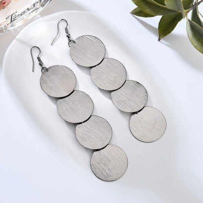Floating Long Hook Earrings