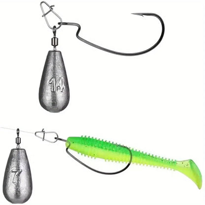 45-Piece Fishing Sinker Weights Kit with Swivels
