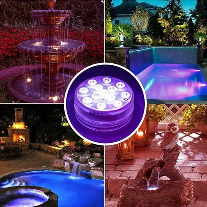 IP68 Waterproof Submersible LED Pool Light – Color-Changing RGB Underwater Lamp for Swimming Pools & Ponds