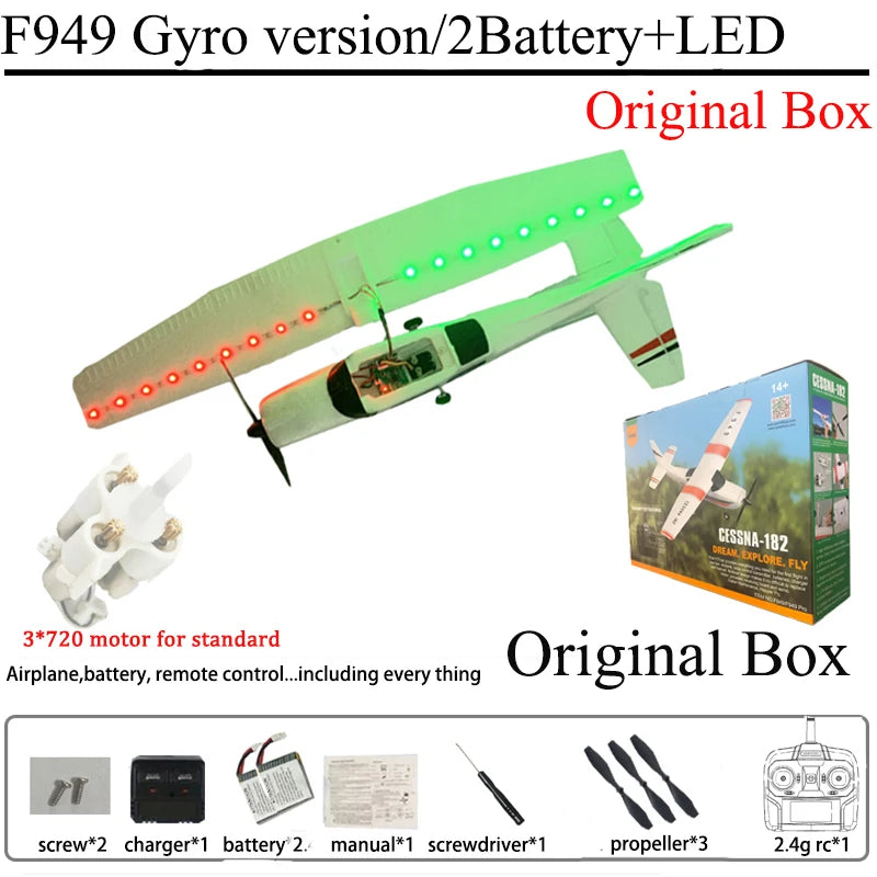 WLtoys F949 2.4G 3D6G 3Ch Remote Control Airplane Fixed Wing