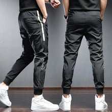 Side Stripe Lightweight Slim Fit Drawstring Joggers