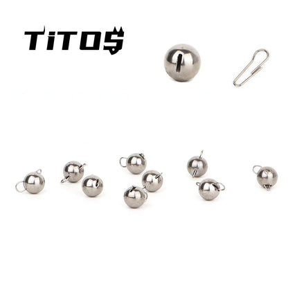 10Pcs Tungsten Cheburashka Jig Weights