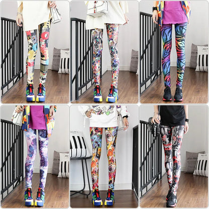 Casual and Colorful Leg Warmer Leggings