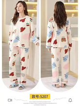 Spring Heart Print Pajamas Set