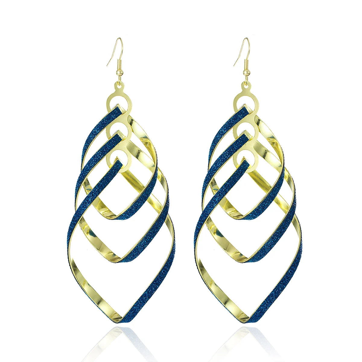 Floating Long Hook Earrings