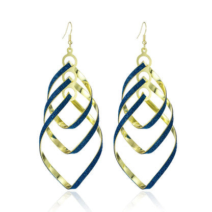 Floating Long Hook Earrings