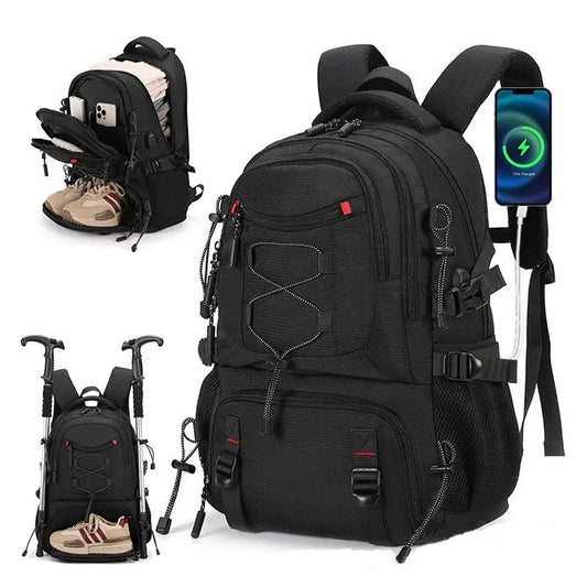 Large Capacity Travel Hiking Backpack & 16" Laptop Bag