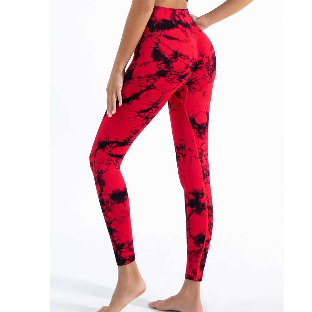 Tie-Dye Seamless Peach Butt High Waist Leggings