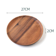 Round Wooden Dinner Plates