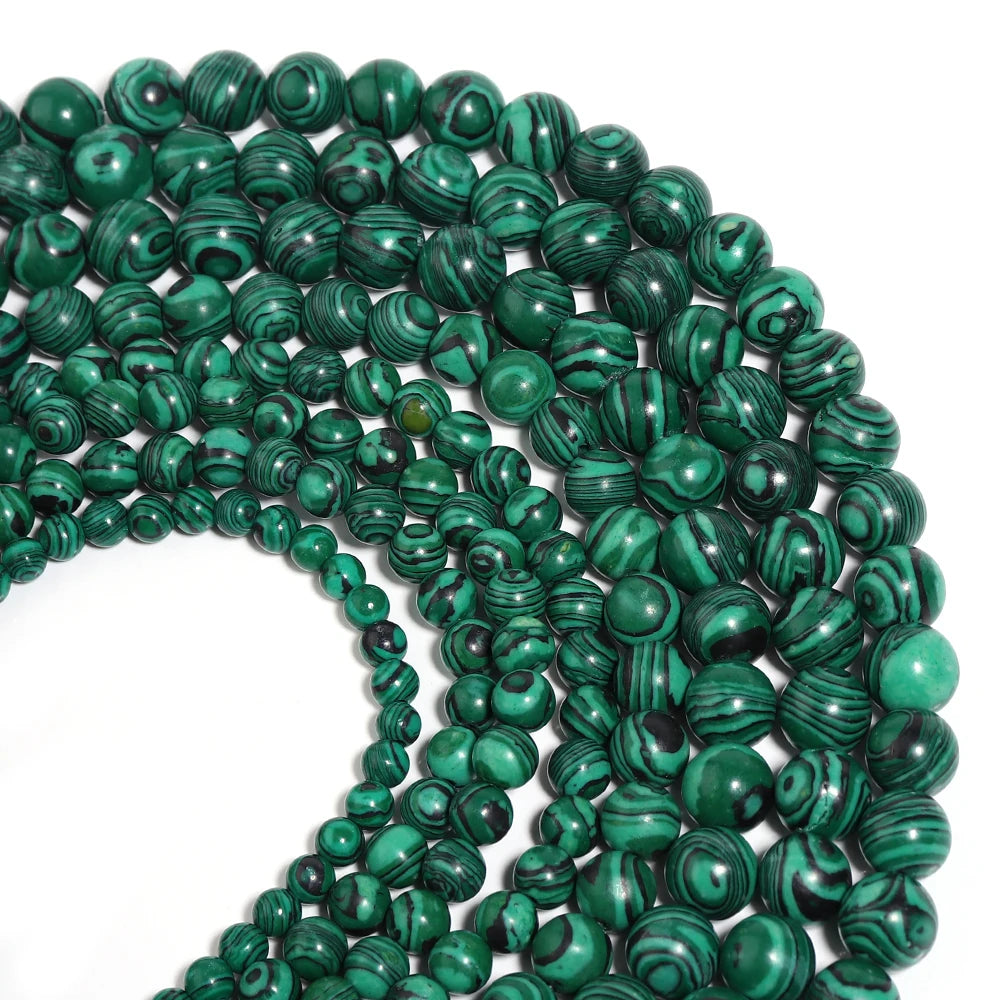 Natural Stone Jade Loose Spacer Beads for DIY Jewelry