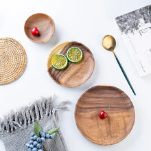 Round Wooden Dinner Plates