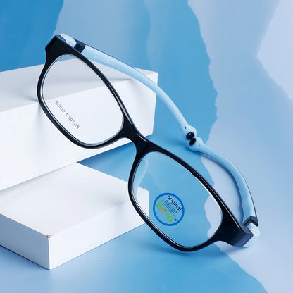 SECG Kids Flexible Silicone Eyeglass Frames - Lightweight TR-90 Sports Glasses