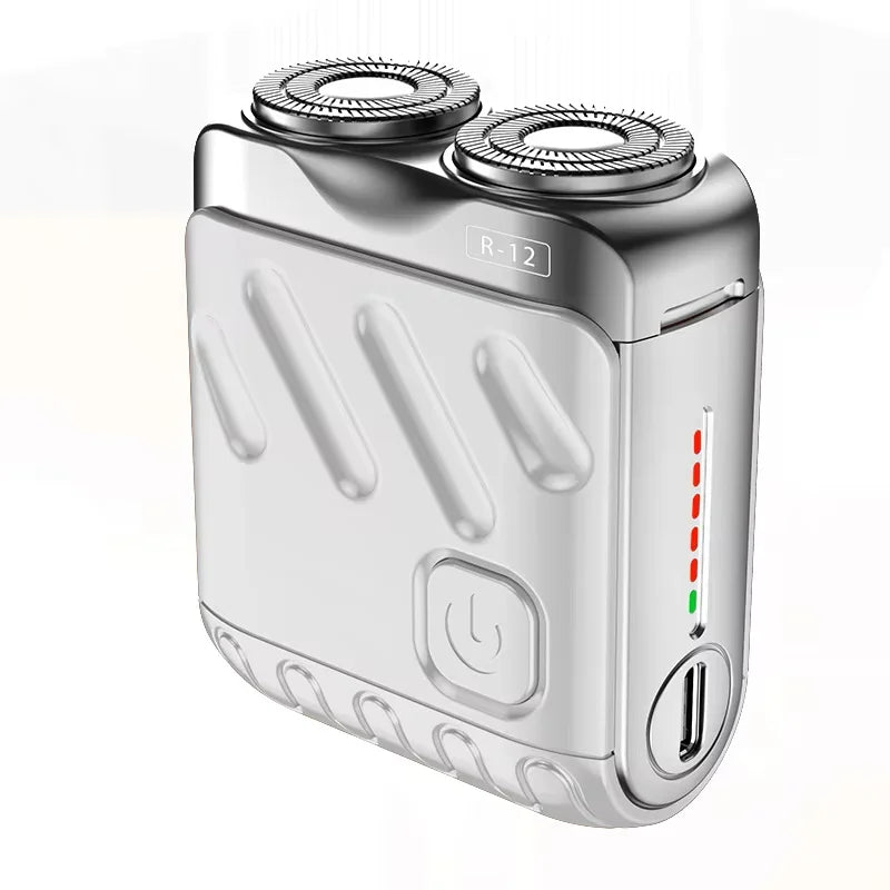 9000RPM Portable Mini Electric Shaver – Dual-Head Waterproof USB-C Travel Razor