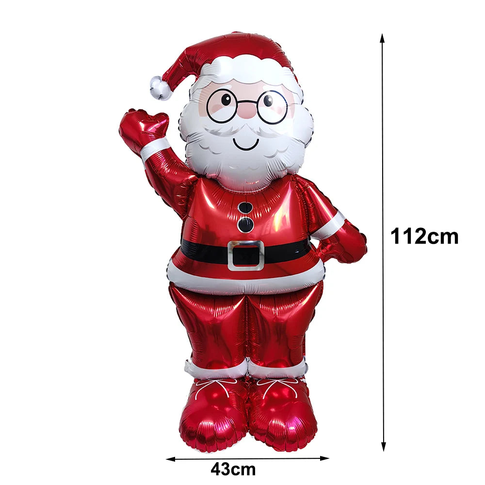 Standing Santa Claus Christmas Foil Balloon Decoration