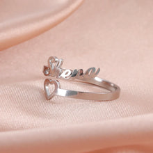Double First Name Finger Ring