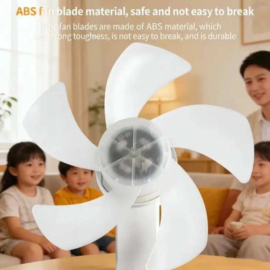 2-in-1 Drone-Design E27 LED Ceiling Fan Light Bulb with Remote