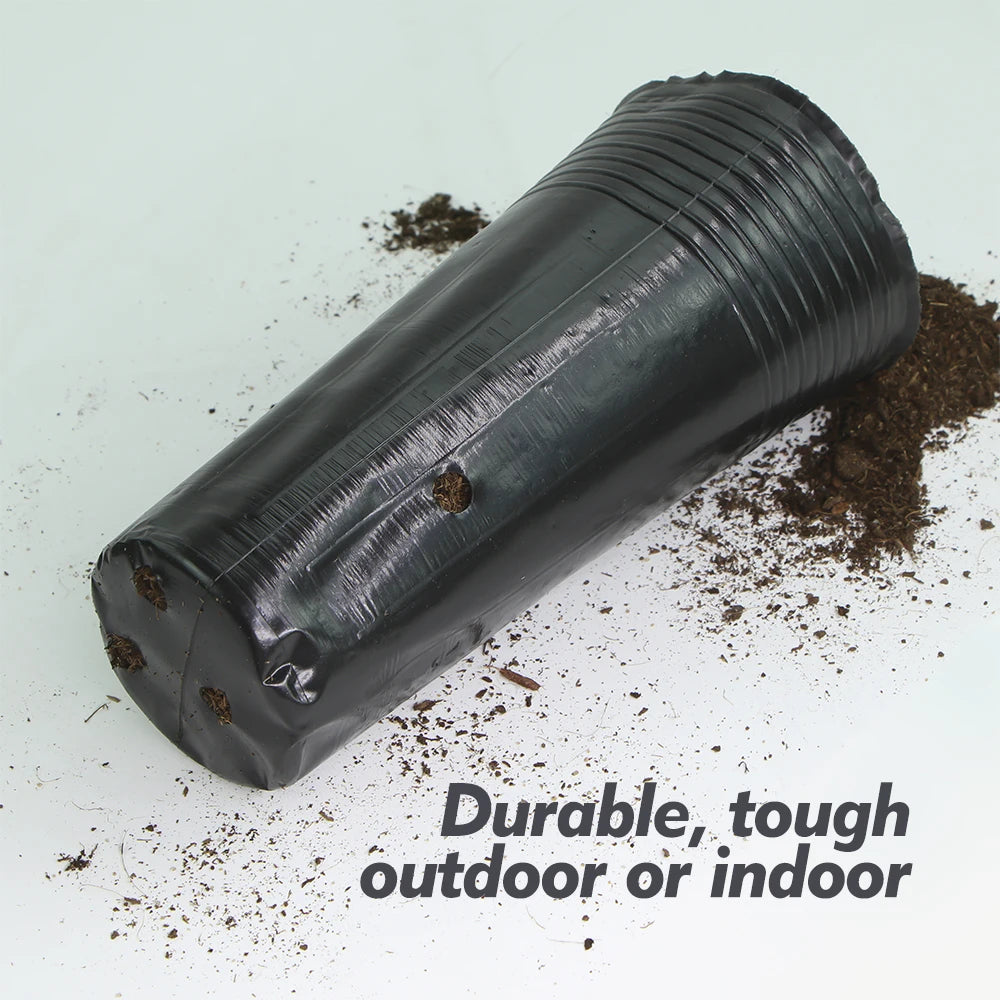 Tall Plastic Deep Nursery Tree Pots with Drainage Holes