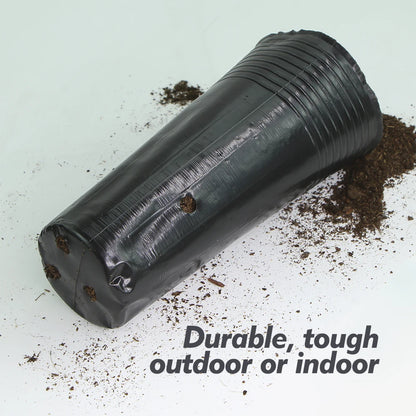 Tall Plastic Deep Nursery Tree Pots with Drainage Holes