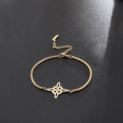 Witch Knot Cuff Stainless Steel Bracelet