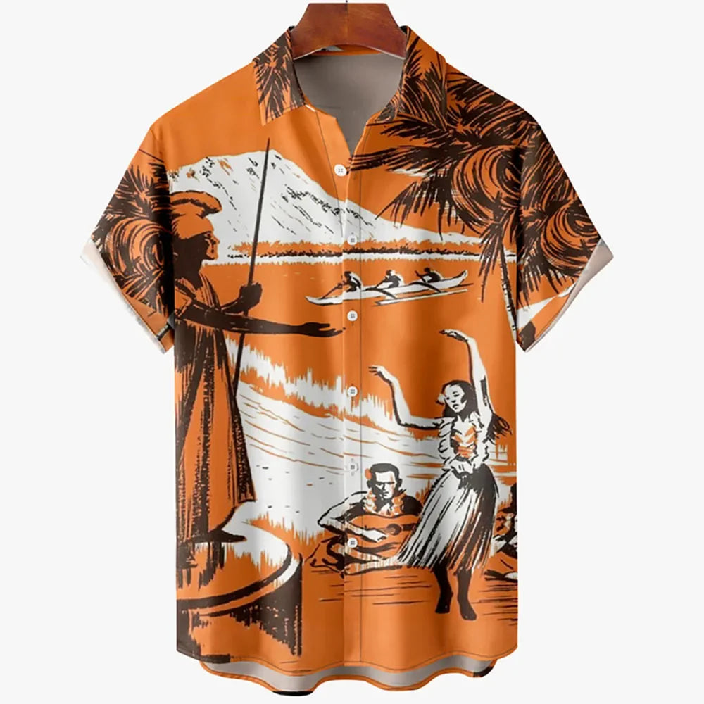 3D Print Quick-dry Hawaiian Vacation Beach Shirt