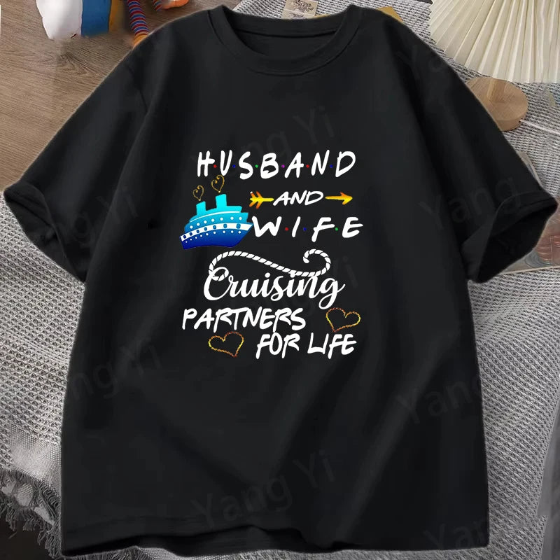 Unisex Casual Cruise Graphic T-Shirt – Short Sleeve Vacation Tee