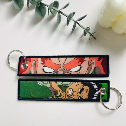 Anime Character Embroidered Key Tag