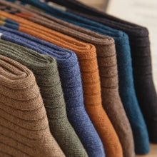 Multi-Pairs Solid Color Striped Tube Socks