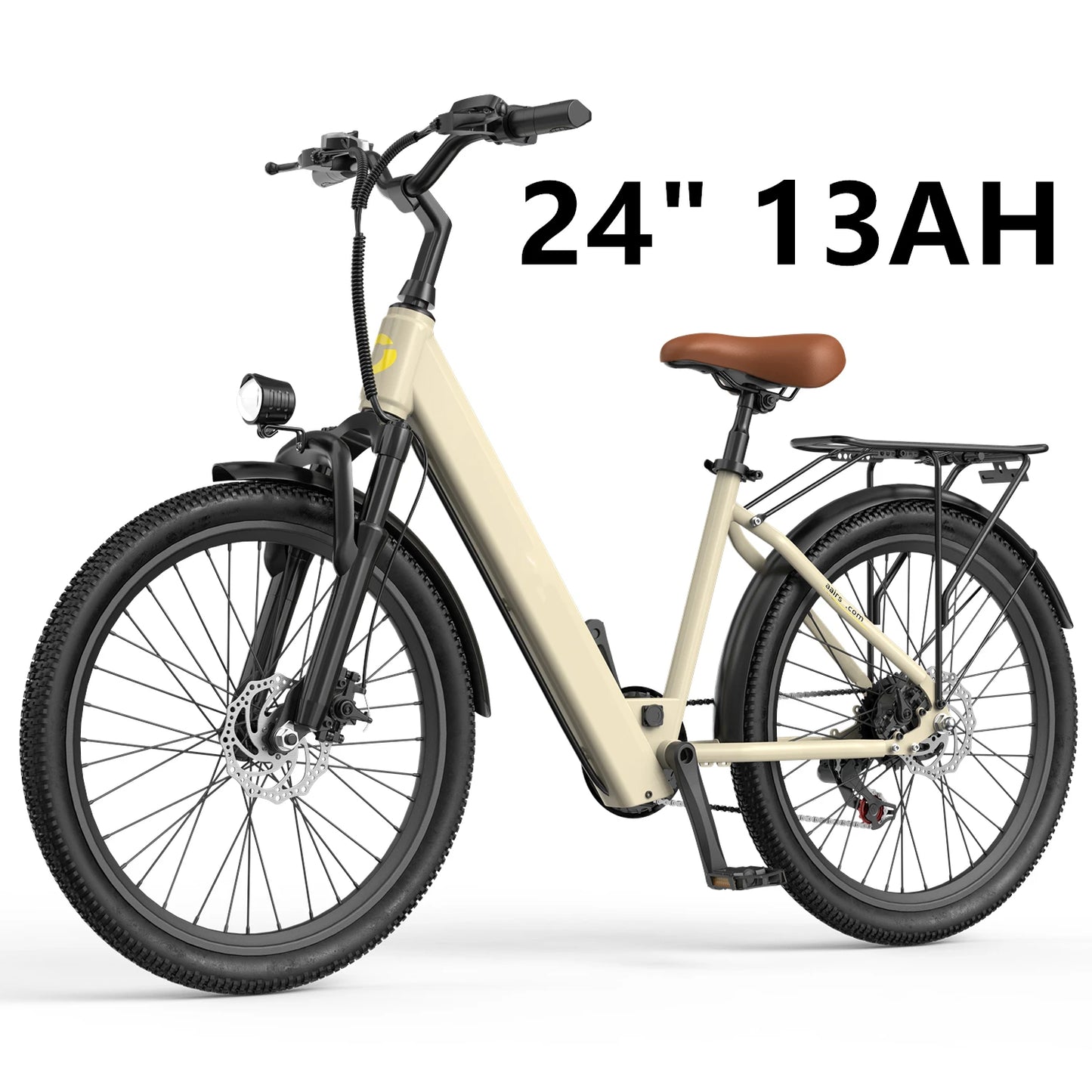Electric Bicycle 36V Lithium Battery 500W Peak Motor 21-Speed Gear System - Eco-Friendly Transport