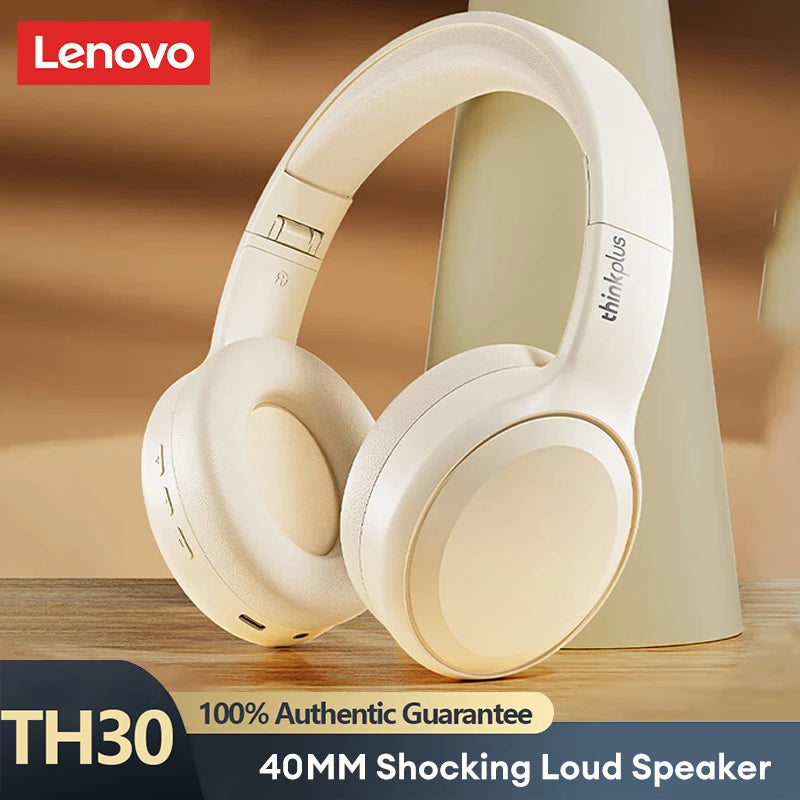 Foldable Lenovo TH30 Wireless Bluetooth 5.0 Gaming Headphones